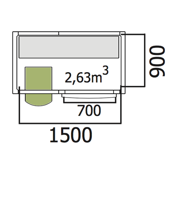 Хладилна стая нискотемпературна с обем 2,63 куб.м + агрегат - kuhnensko.com Хладилна стая нискотемпературна с обем 2,63 куб.м + агрегат