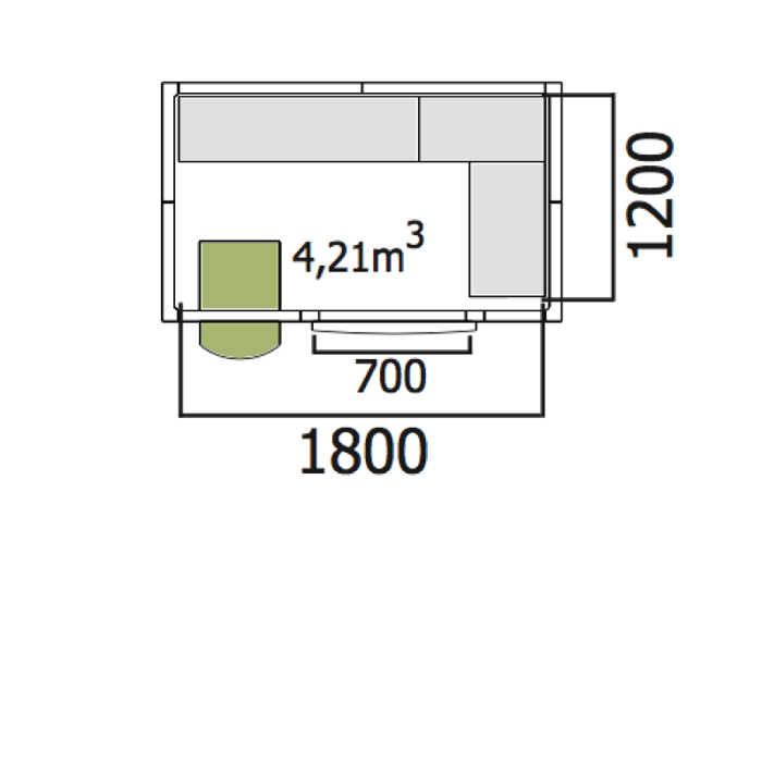 Хладилна стая нискотемпературна с обем 4,21 куб.м + агрегат - kuhnensko.com Хладилна стая нискотемпературна с обем 4,21 куб.м + агрегат