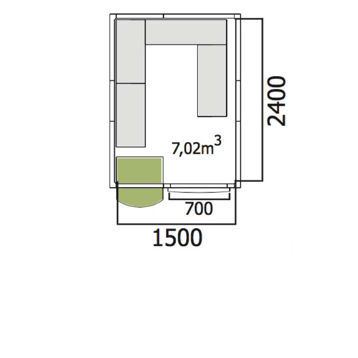Хладилна стая нискотемпературна с обем 7,02 куб.м + агрегат - kuhnensko.com Хладилна стая нискотемпературна с обем 7,02 куб.м + агрегат