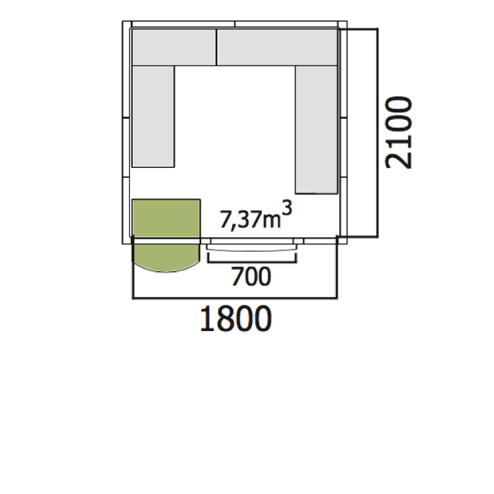 Хладилна стая нискотемпературна с обем 7,37 куб.м + агрегат - kuhnensko.com Хладилна стая нискотемпературна с обем 7,37 куб.м + агрегат