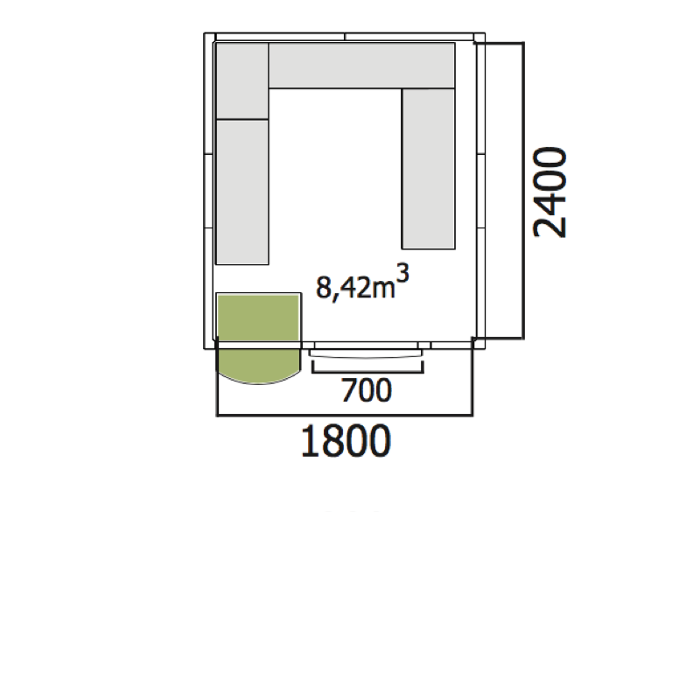 Хладилна стая нискотемпературна с обем 8,42 куб.м + агрегат - kuhnensko.com Хладилна стая нискотемпературна с обем 8,42 куб.м + агрегат
