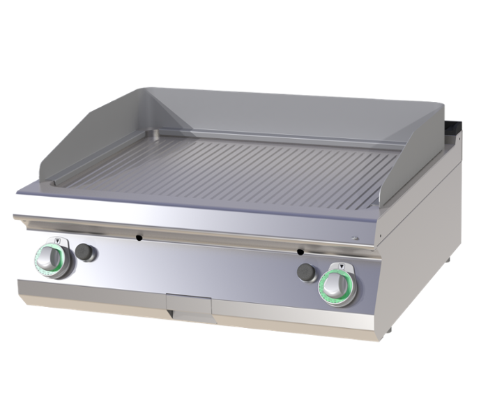 Газови скари тип оребрена плоча, две зони на управление, стоманени и хромирани - kuhnensko.com Газови скари тип оребрена плоча, две зони на управление, стоманени и хромирани