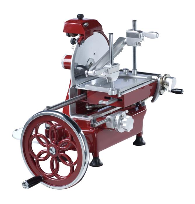 Ръчна колбасорезачка с кормило тип роза - kuhnensko.com Ръчна колбасорезачка с кормило тип роза