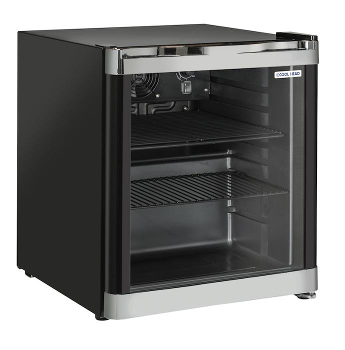 Хладилна витрина за напитки, 52 л, клас Е, черна - kuhnensko.com Хладилна витрина за напитки, 52 л, клас Е, черна