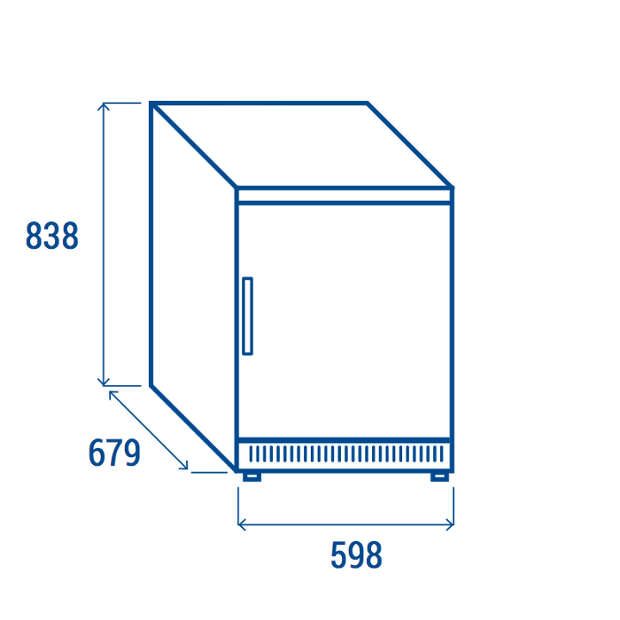 Нискотемпературен хладилен шкаф, неръждаем, 200л - kuhnensko.com Нискотемпературен хладилен шкаф, неръждаем, 200л
