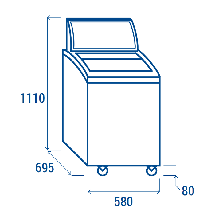 Фризерна ракла с две плъзгащи врати и аналогов термометър - kuhnensko.com Фризерна ракла с две плъзгащи врати и аналогов термометър