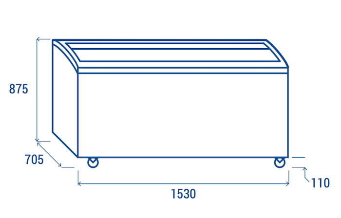 Фризерна ракла, аналогов термометър, 500 л - kuhnensko.com Фризерна ракла, аналогов термометър, 500 л