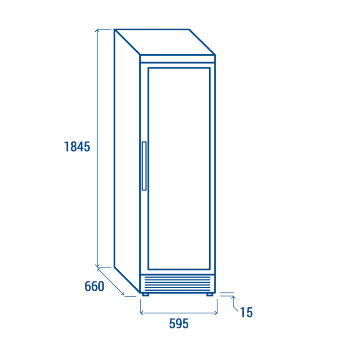 Хладилна витрина за вино, 358 л, кафява, клас D - kuhnensko.com Хладилна витрина за вино, 358 л, кафява, клас D