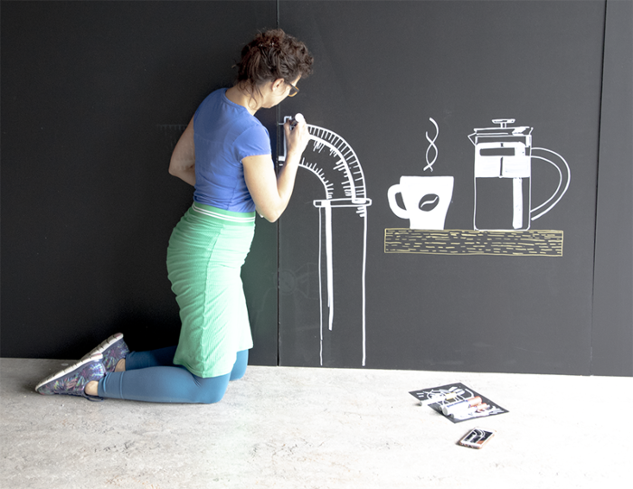 Маркер течен тебешир, син, 7-15 мм - kuhnensko.com Маркер течен тебешир, син, 7-15 мм