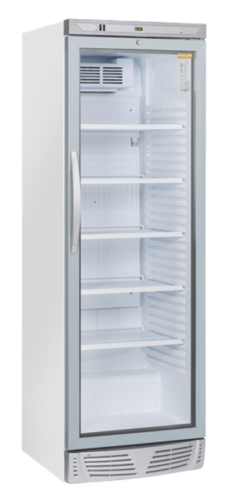 Хладилни витрини за напитки, 350 л, с или без рекламен панел, бели - kuhnensko.com Хладилни витрини за напитки, 350 л, с или без рекламен панел, бели