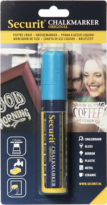 Маркер течен тебешир, син, 7-15 мм - kuhnensko.com Маркер течен тебешир, син, 7-15 мм