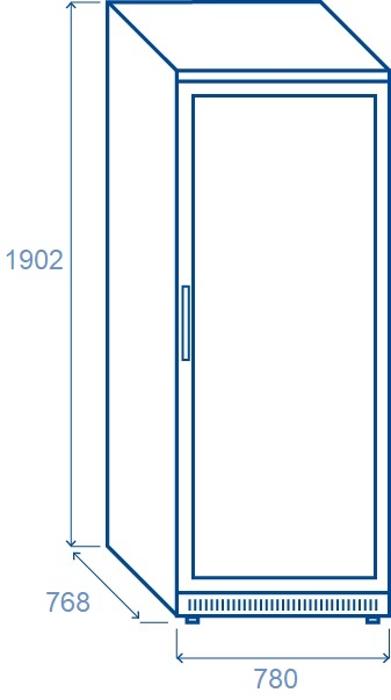 Нискотемпературен хладилен шкаф, неръждаем, GN 2/1, клас C, 600 л - kuhnensko.com Нискотемпературен хладилен шкаф, неръждаем, GN 2/1, клас C, 600 л