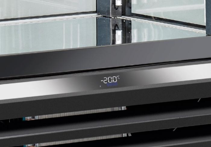 Хладилна витрина за сладолед, статична с 1 врата, 440 л, клас B, черна - kuhnensko.com Хладилна витрина за сладолед, статична с 1 врата, 440 л, клас B, черна