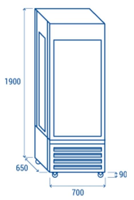 Хладилна витрина за сладолед, статична с 1 врата, 440 л, клас B, черна - kuhnensko.com Хладилна витрина за сладолед, статична с 1 врата, 440 л, клас B, черна