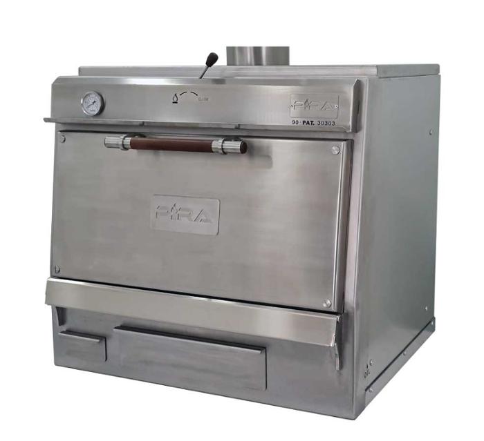 Фурна-барбекю на дървени въглища PIRA-90 SILVER SD, настолна - kuhnensko.com Фурна-барбекю на дървени въглища PIRA-90 SILVER SD, настолна