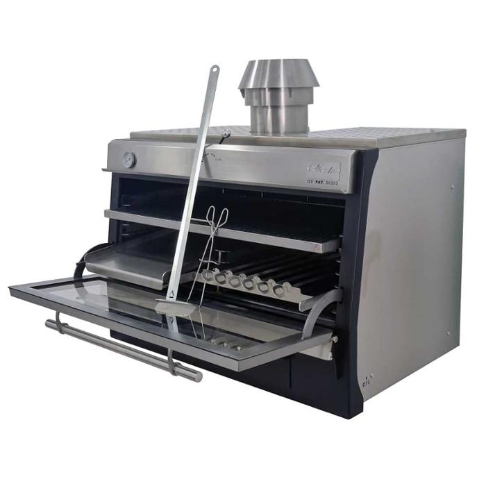 Фурна-барбекю на дървени въглища PIRA-120 LUX, настолна - kuhnensko.com Фурна-барбекю на дървени въглища PIRA-120 LUX, настолна