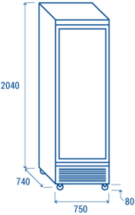 Хладилна витрина за напитки с 1 стъклена врата, 614 л, черна, клас B - kuhnensko.com Хладилна витрина за напитки с 1 стъклена врата, 614 л, черна, клас B