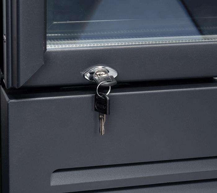 Хладилна витрина за напитки с 2 отваряеми стъклени врати, 1081 л, черна, клас C - kuhnensko.com Хладилна витрина за напитки с 2 отваряеми стъклени врати, 1081 л, черна, клас C