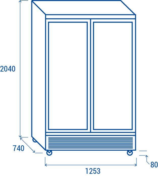 Хладилна витрина за напитки с 2 отваряеми стъклени врати, 1081 л, черна, клас C - kuhnensko.com Хладилна витрина за напитки с 2 отваряеми стъклени врати, 1081 л, черна, клас C