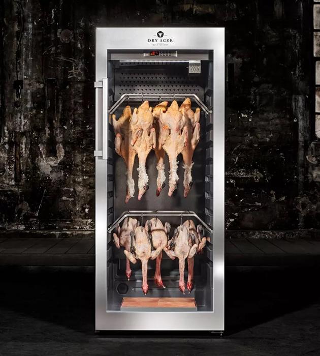 Хладилна витрина за сухо зреене, Premium S, 100 кг, неръждаема - kuhnensko.com Хладилна витрина за сухо зреене, Premium S, 100 кг, неръждаема