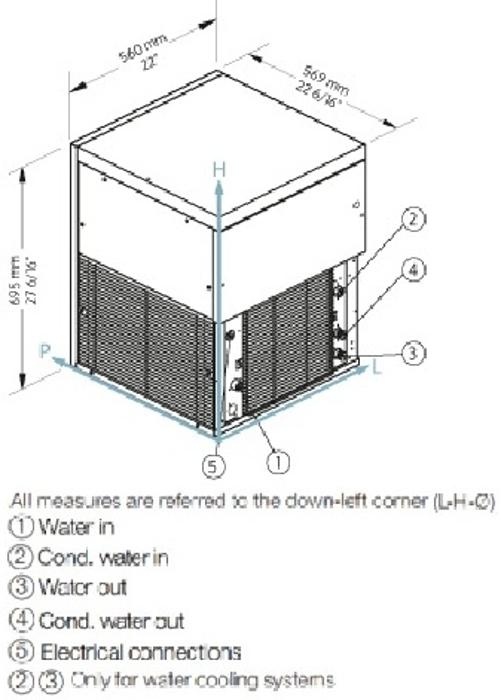 Ледогенератор за гранулиран лед Nugget 375 кг/24 ч, без бин, въздушно охлаждане - kuhnensko.com Ледогенератор за гранулиран лед Nugget 375 кг/24 ч, без бин, въздушно охлаждане